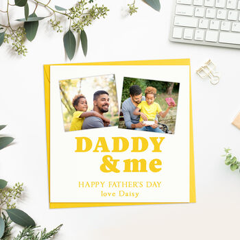 Personalised Fathers Day Photo Card, 4 of 9