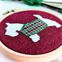 Mini Scotty Dog Embroidery Kit, thumbnail 4 of 4
