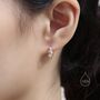 Sterling Silver Star Constellation Ab Cz Hoop Earrings, thumbnail 5 of 9