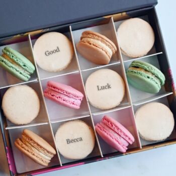 Personalised Message Macaron Gift Box, 2 of 7