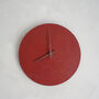 Modern Leather Wall Clock, thumbnail 1 of 9