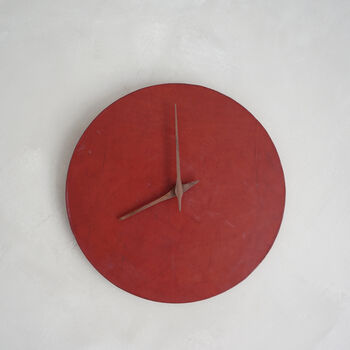 Modern Leather Wall Clock, 2 of 12
