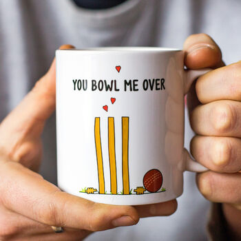 Funny Romantic Cricket Mug, 2 of 3