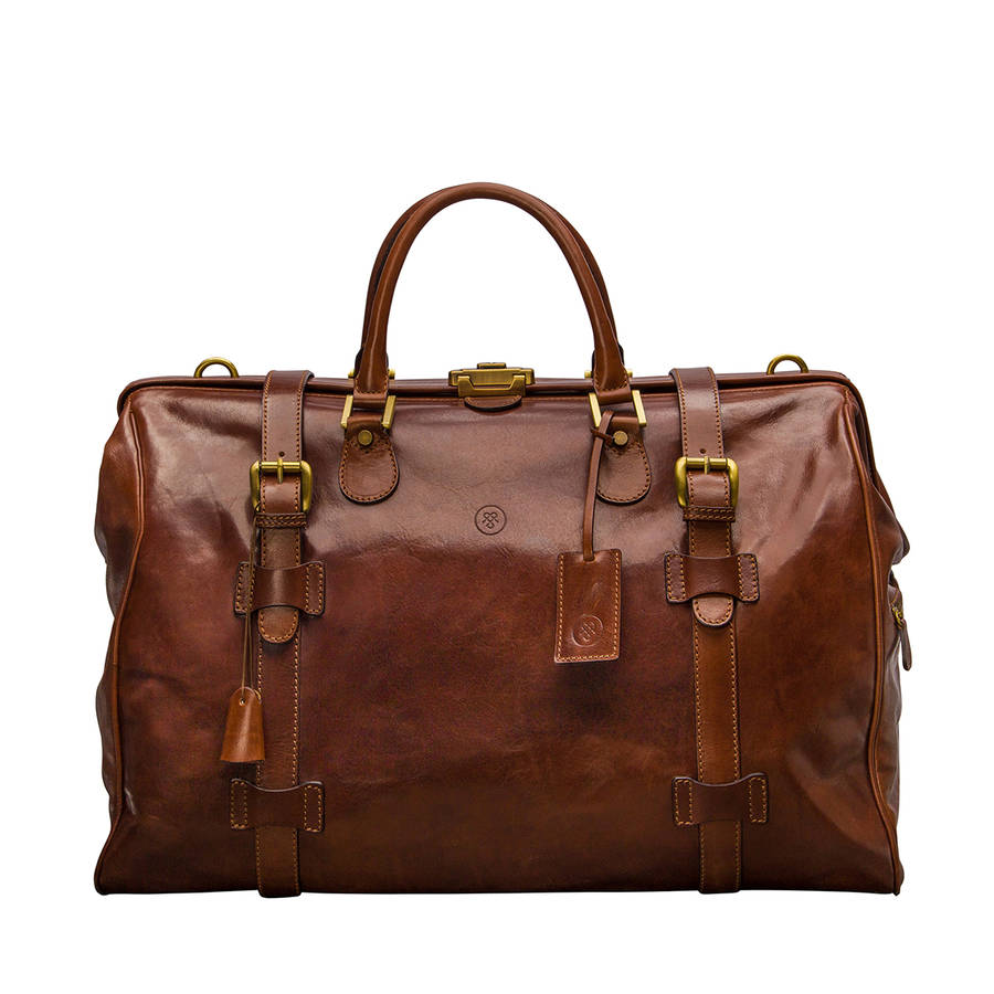 Classic Leather Gladstone Bag 'The Gassano' By Maxwell Scott Bags ...