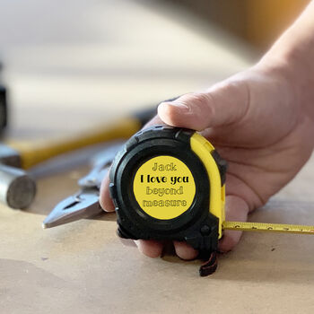 Personalised Tape Measure I Love You Beyond Measure, 2 of 10