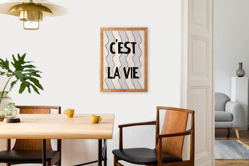 C'est Lie Vie French Retro Giclée Art Print, 4 of 7