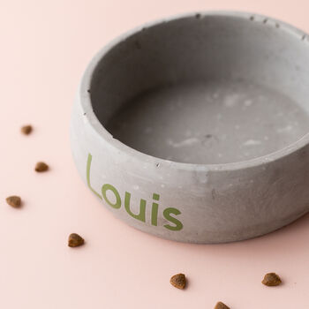 Concrete Personalised Pet Bowl, 5 of 8