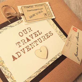 Personalised Kraft Travel Adventures Scrapbook, 5 of 10