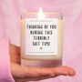 Thinking Of You Gift Comforting Handmade Candle, thumbnail 1 of 6