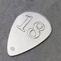 Personalised Silver 18th Birthday Plectrum, thumbnail 1 of 6