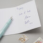 Personalised Little Hug Token Floral Card, thumbnail 5 of 6