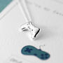 Game Controller Sterling Silver Necklace Gamer Gift, thumbnail 3 of 10