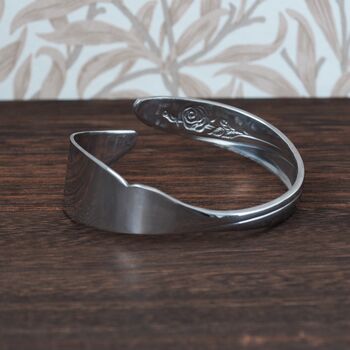 Vintage Rose Butter Knife Bangle, 3 of 4