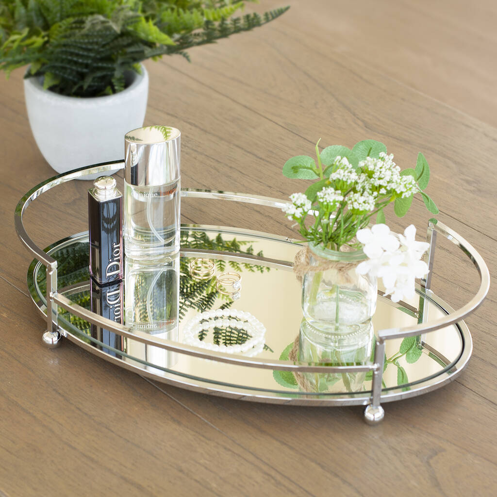 Rose Gold Mirror Tray By Jodie Byrne