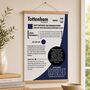 Personalised 80th Birthday Gift Birth Year Print For Football Fans, thumbnail 2 of 12