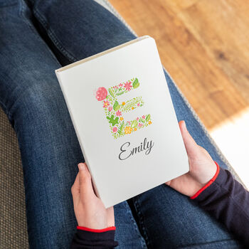 Personalised Floral Letter Notebook Journal, 2 of 5