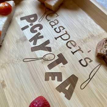 Personalised Kids Picky Tea Platter Plate, 3 of 3