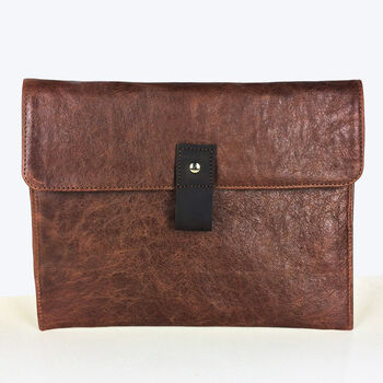 Personalised Brown Leather Macbook Air Case, 2 of 6