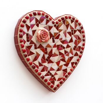 Heart Mosaic Handmade Wall Art, 2 of 3
