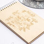 Winter Ribbon Wooden Engraved Wedding Guest Book, thumbnail 4 of 4