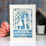 Personalised Papercut Couple Engagement Card, thumbnail 3 of 6