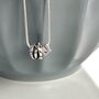 Sterling Silver Personalished Friendship Knot Necklace, thumbnail 3 of 4