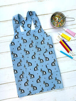 Kids Apron | Toddler Rainbow Crossback Pinafore, 10 of 12