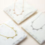 Sterling Silver Pavé Triangles Necklace, thumbnail 3 of 8