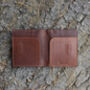Personalised Slim Leather Card Holder Wallet Rfid, thumbnail 2 of 9