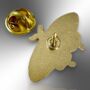 Art Nouveau Style Small Moth Butterfly Enamel Pin, thumbnail 7 of 9