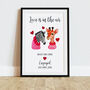Personalised Engagement Gift Print, thumbnail 1 of 7