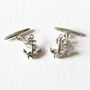 Anchor Cufflinks – Silver/Gold Vermeil Plated, thumbnail 1 of 5