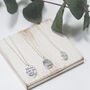 Locket Style Birth Flower Necklace, thumbnail 4 of 9