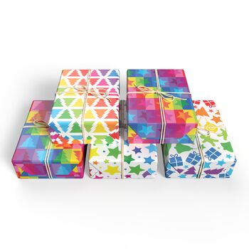 Colourful Christmas Trees Gift Wrap, 2 of 2