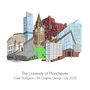 Manchester Graduation Skyline Personalised Card, thumbnail 6 of 6