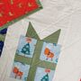 Christmas Table Runner With Gift Design In Reds, Greens, thumbnail 7 of 9