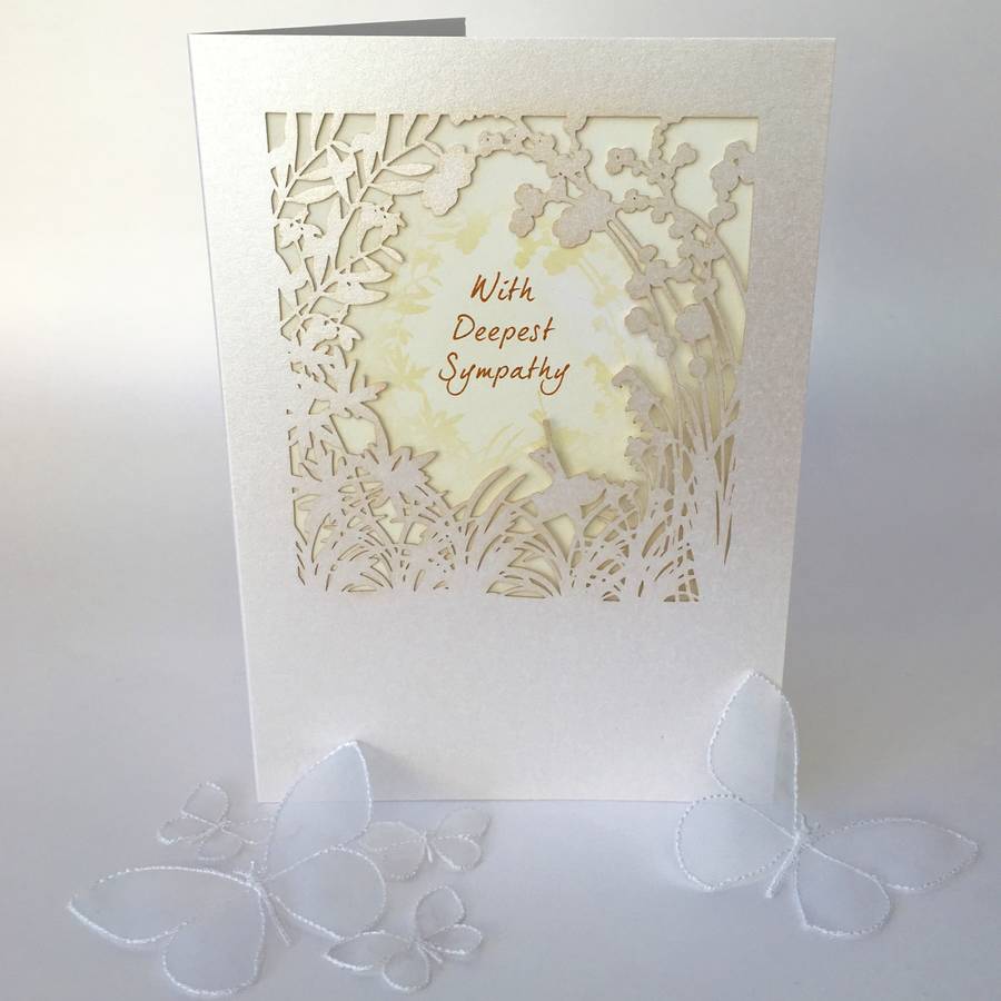 Deepest Sympathy Delicate Cut Card, 1 of 2