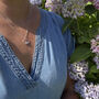 Wren Necklace, Sterling Silver, thumbnail 3 of 5