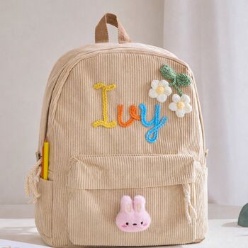 Personalised Custom Crotchet Childrens Backpack, 3 of 7