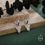 Sterling Silver Highland Cow Huggie Hoops, thumbnail 1 of 12