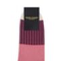 Oxford Stripe Blue/Burgundy Men's Trainer Socks Bundle, thumbnail 6 of 7