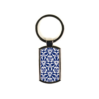 Blue 'Nettles' Millefiori Keyring, 4 of 8