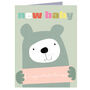 Mini New Baby Bear Card, thumbnail 2 of 3