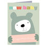 Mini New Baby Bear Card, thumbnail 2 of 5