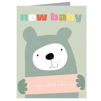 Mini New Baby Bear Card, 2 of 3