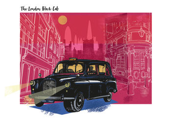 The London Black Cab Greetings Card, 2 of 2