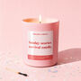 Funny Office Gift Sunday Scaries Survival Scented Candle, thumbnail 1 of 3