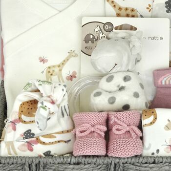 The Cutest Safari New Baby Gift Set Hamper, 6 of 7