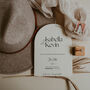 Luxe A6 Arch Save The Date Wedding Invitation, thumbnail 3 of 3