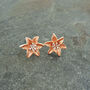 Lily Orange Tiger Lily Flower Post Stud Earrings, thumbnail 2 of 3